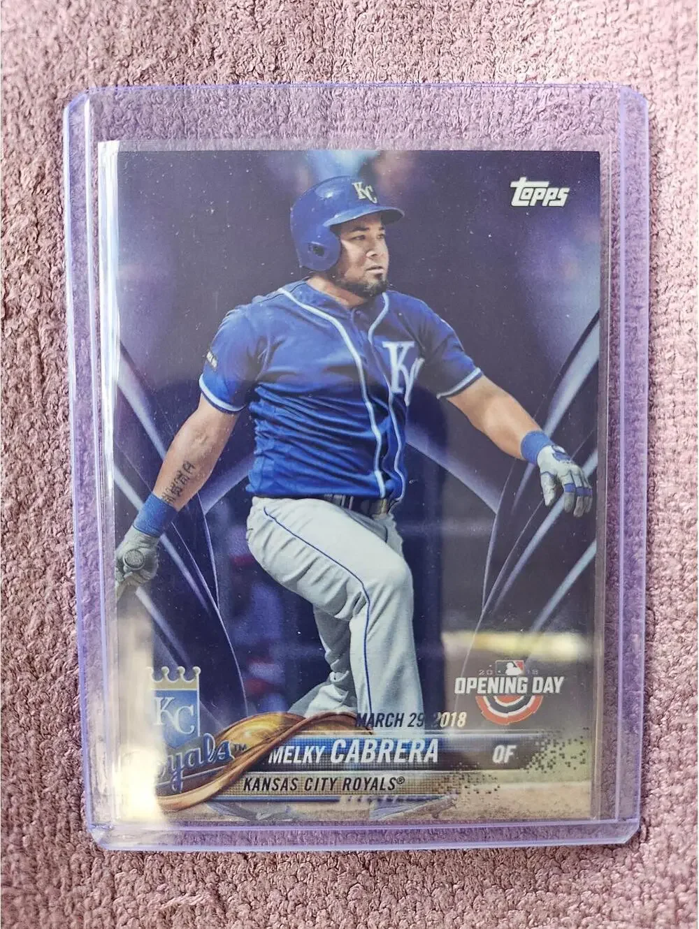 2018 Topps Opening Day Melky Cabrera - Purple Foil #155 - RAW Mint - Picture 1 of 2
